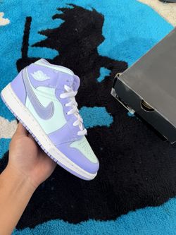 Jordan 1 Mid Purple Aqua