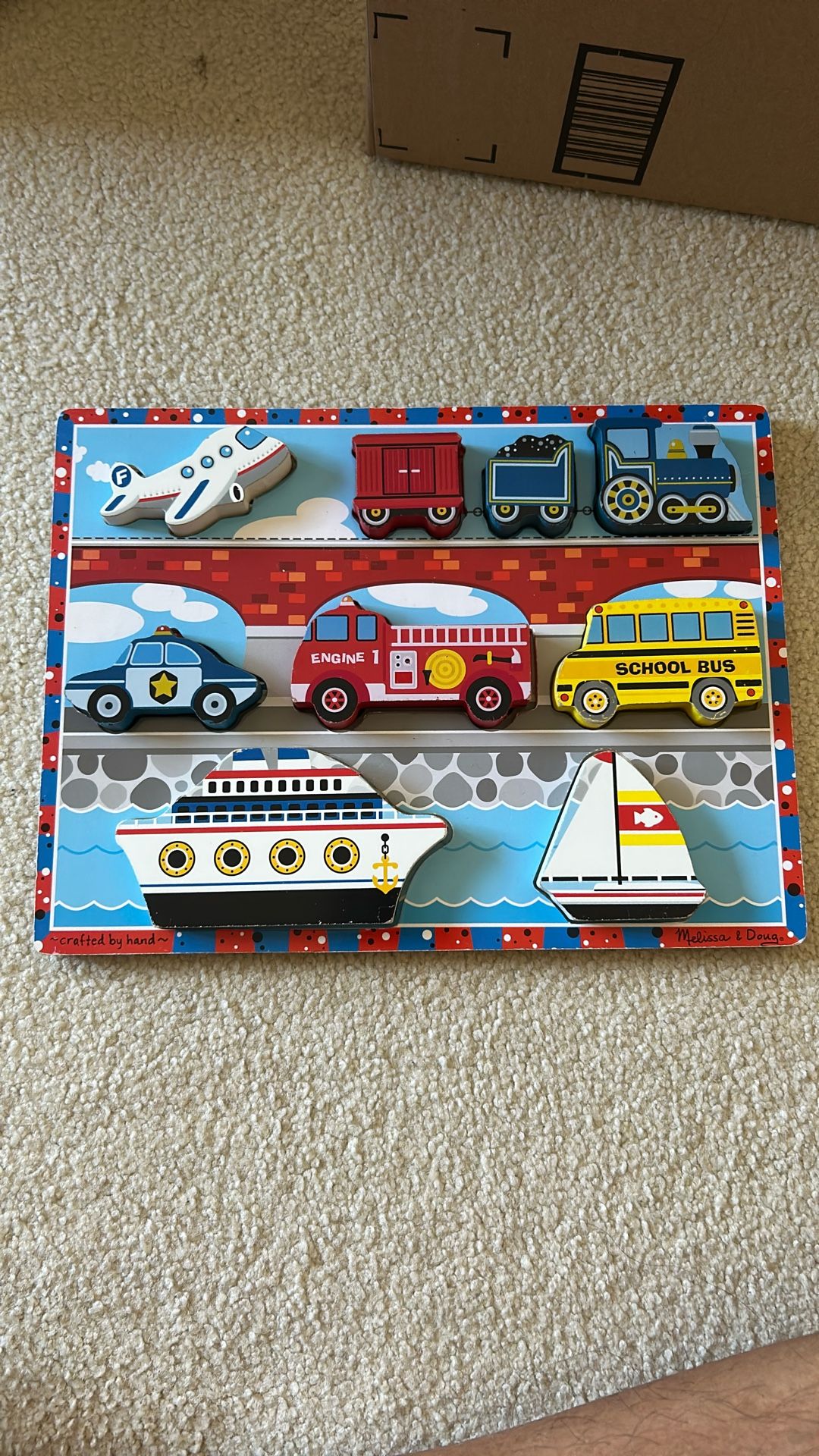 Melissa and Doug Chunky Transportation Puzzle