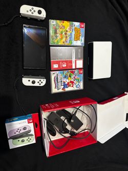 Nintendo Switch OLED Bundle with Games and Accessories