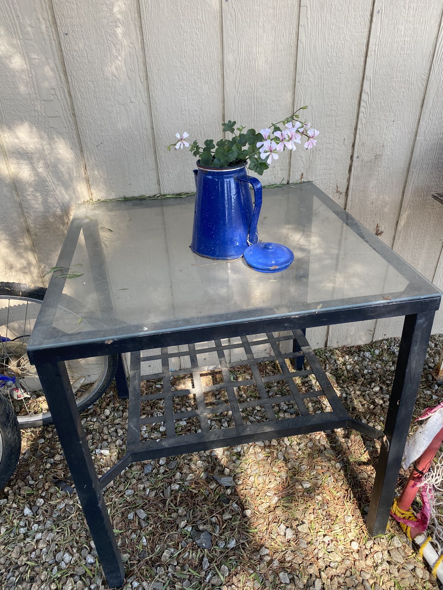 Glass Top Table
