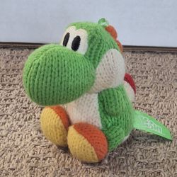 Nintendo Yarn Yoshi Woolly World Green Amiibo WiiU 3DS Universal Game Figure