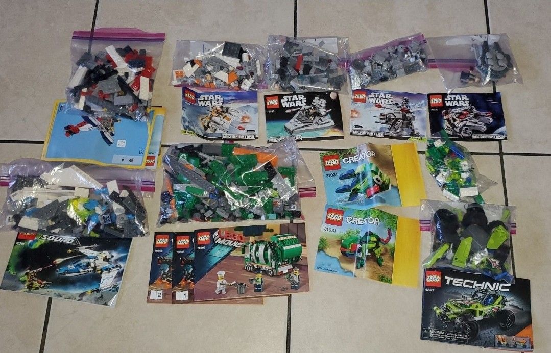 Lego Set Lot 9 Sets Star Wars ,creator ,city And More