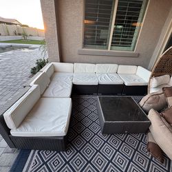 7 Pc Patio set with cushions