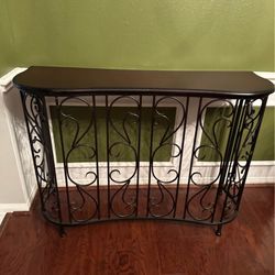 WMX WPWSDWMX Entryway Table, Entrance Hallway Long Narrow Table, Wrought Iron Console Tables,