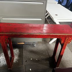 Chinese Lacquer Sofa Table 