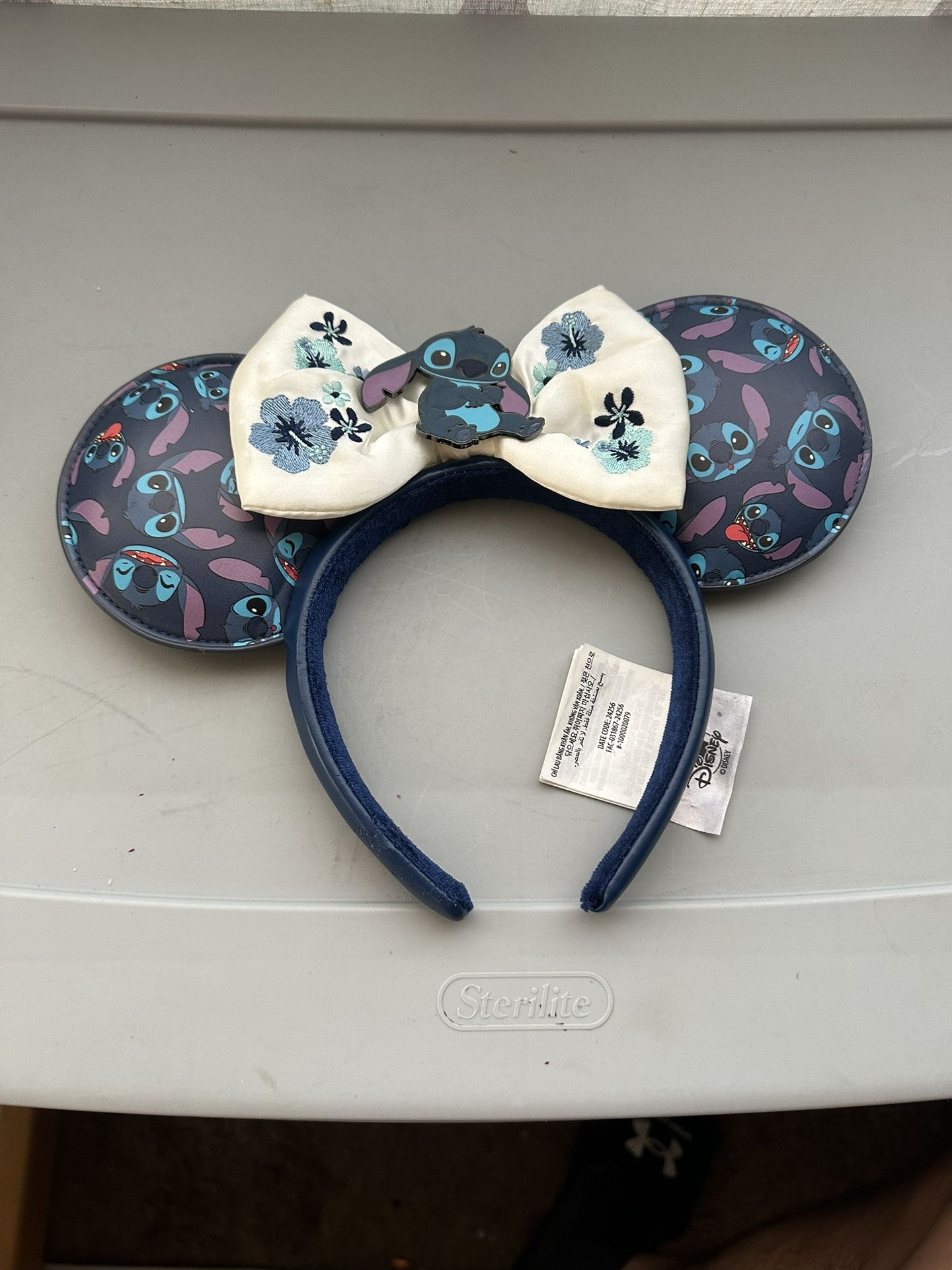Disney Summer Stich blue mouse ears