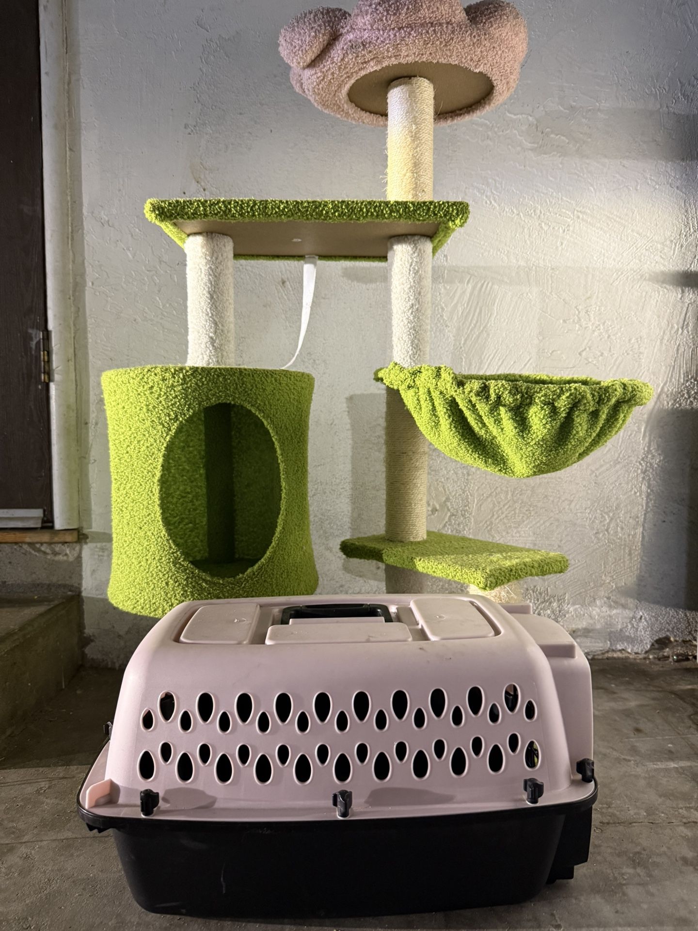 Cat Tower And Carrier