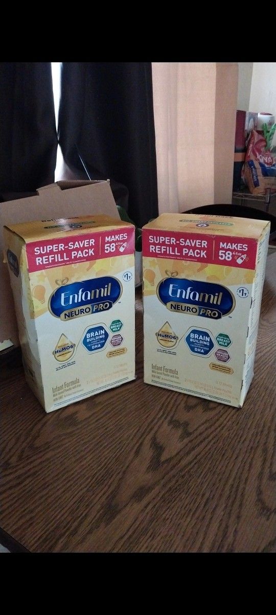 2 ENFAMIL NEURO PRO Super Saver Refiil Pack Boxes Both For 100 CASH  
(DELIVERY IS AVAILABLE)