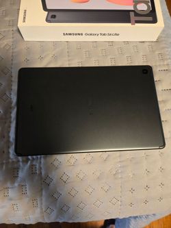 Samsung Galaxy Tab S6 lite, 64GB, Oxford Gray in color.
