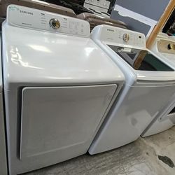 Samsung oversized set top load washer & electric dryer with warranty delivery fee depends on address 🏠🚛🛣️