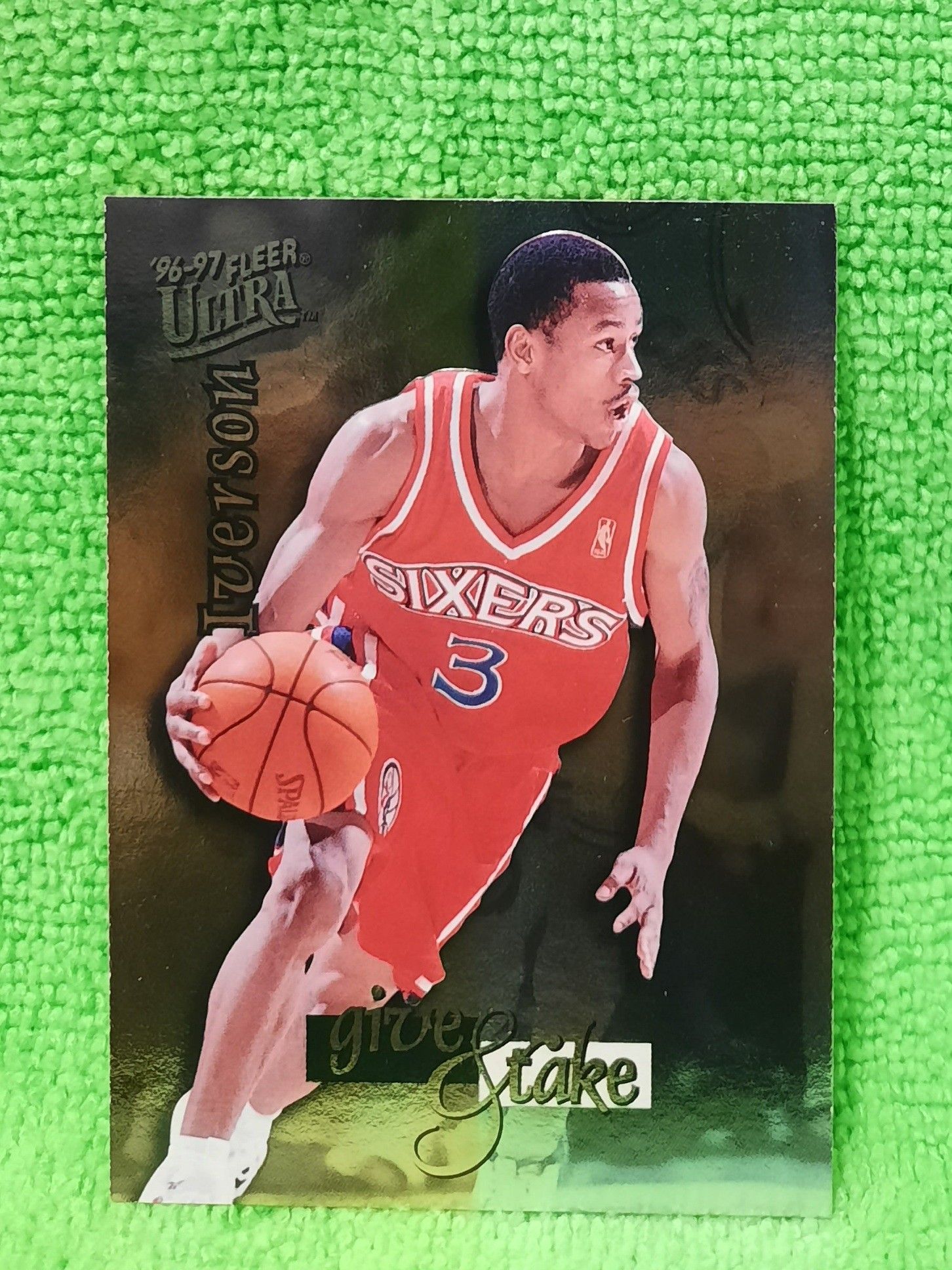 Rare Pristine Allen Iverson 1996 97 Fleer Ultra Give and Take