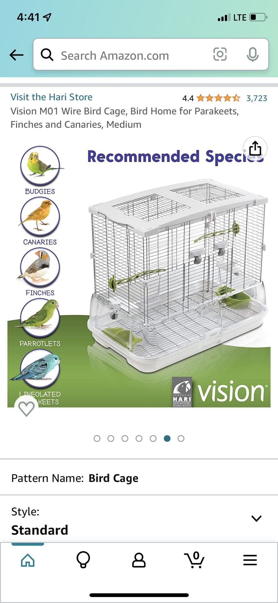 Vision M01 Bird Cage