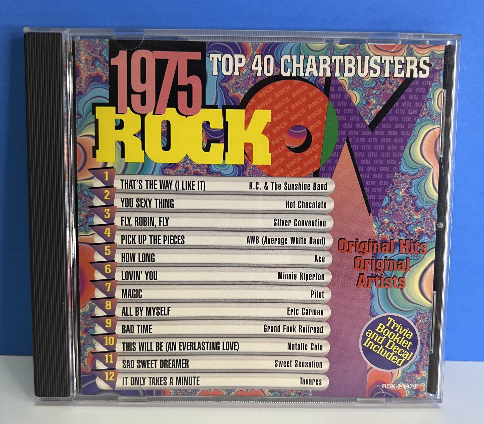1975 Rock On: Top 40 Chartbusters CD Original Hits Compilation Classic Rock Disc