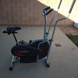 LifeMax 2-in-1 Cardio Elliptical Trainer/ Exercise Bike
