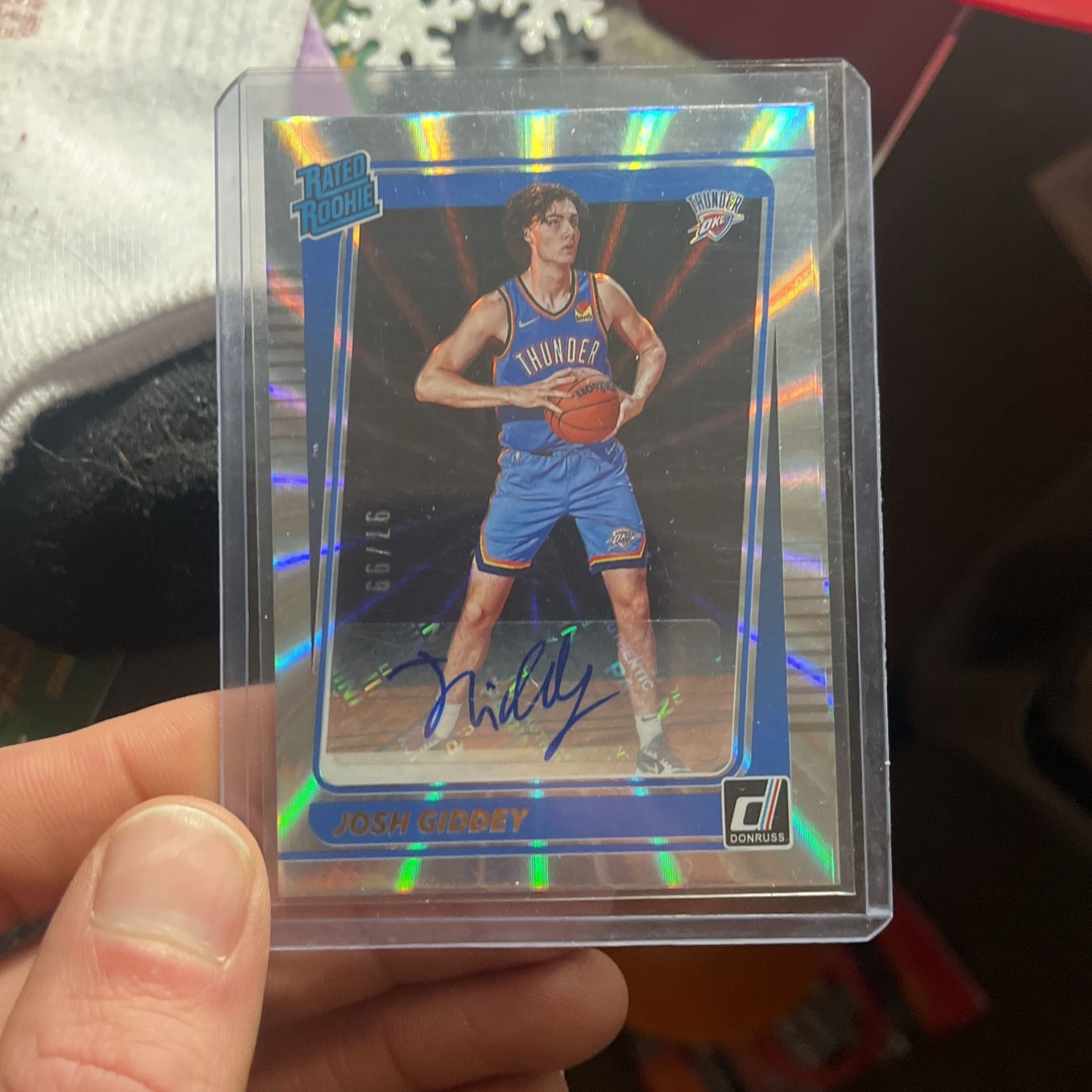 Donruss Josh Giddey Rated Rookie Auto