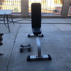 Weight Bench & A Set Of 20 Pounds Dumbbells 