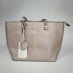 NWT LOVEVOOK Classic Large Shoulder Bag Satchel Women's Purse Tote Bag Pearlescent-Khaki 