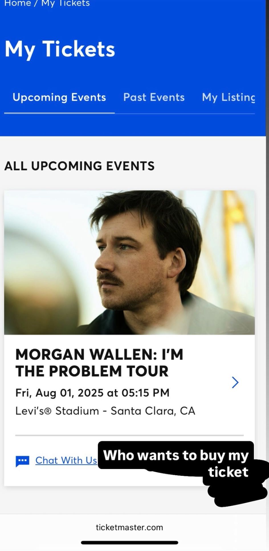 Morgan Wallan Ticket For August 1st Santa Clara Levis Stadium