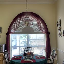 Window Dressing-burgundy