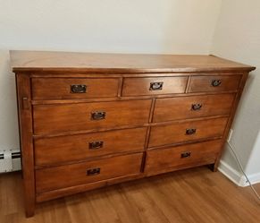 Solid wood dresser