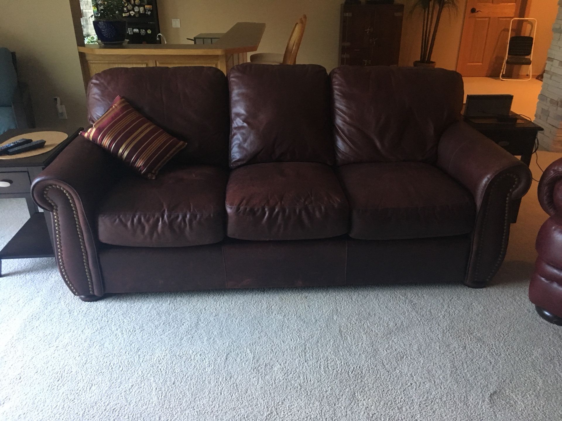 Leather Campio 3 cushion Sofa
