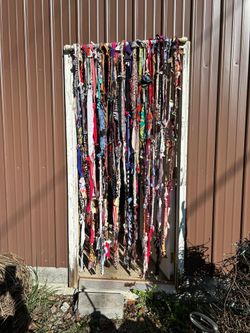 100 Strands Boho Rag Tied Curtains 