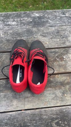 Black and Red Football Boots