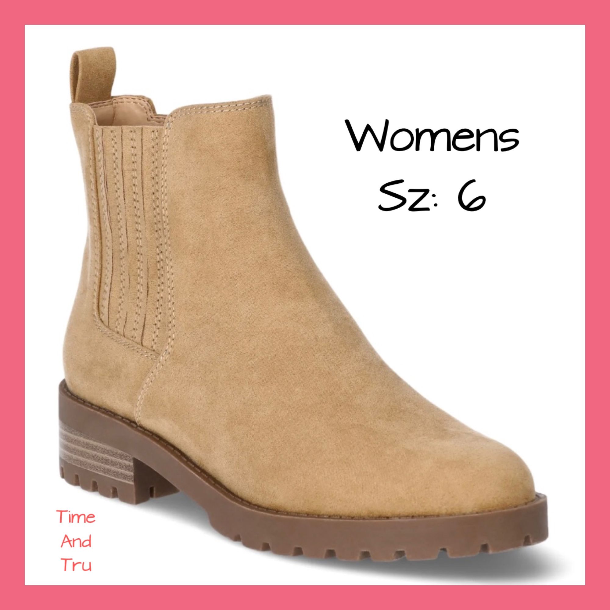 New Womens Lug Boots Sz:6