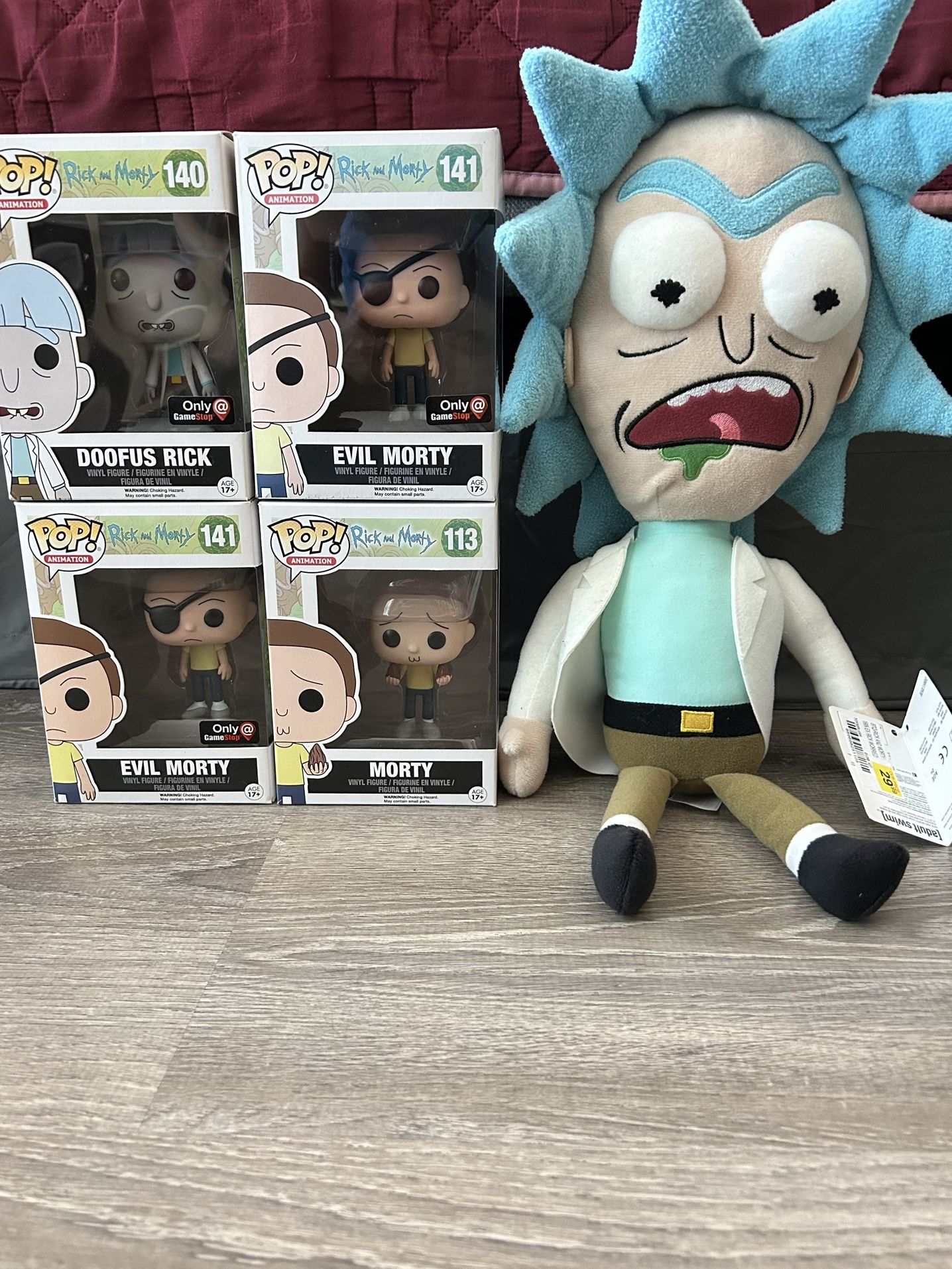Rick And Morty Funko Pops & Plushies Bundle