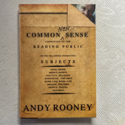 Common Non Sense - Hardback Book By Andy Rooney