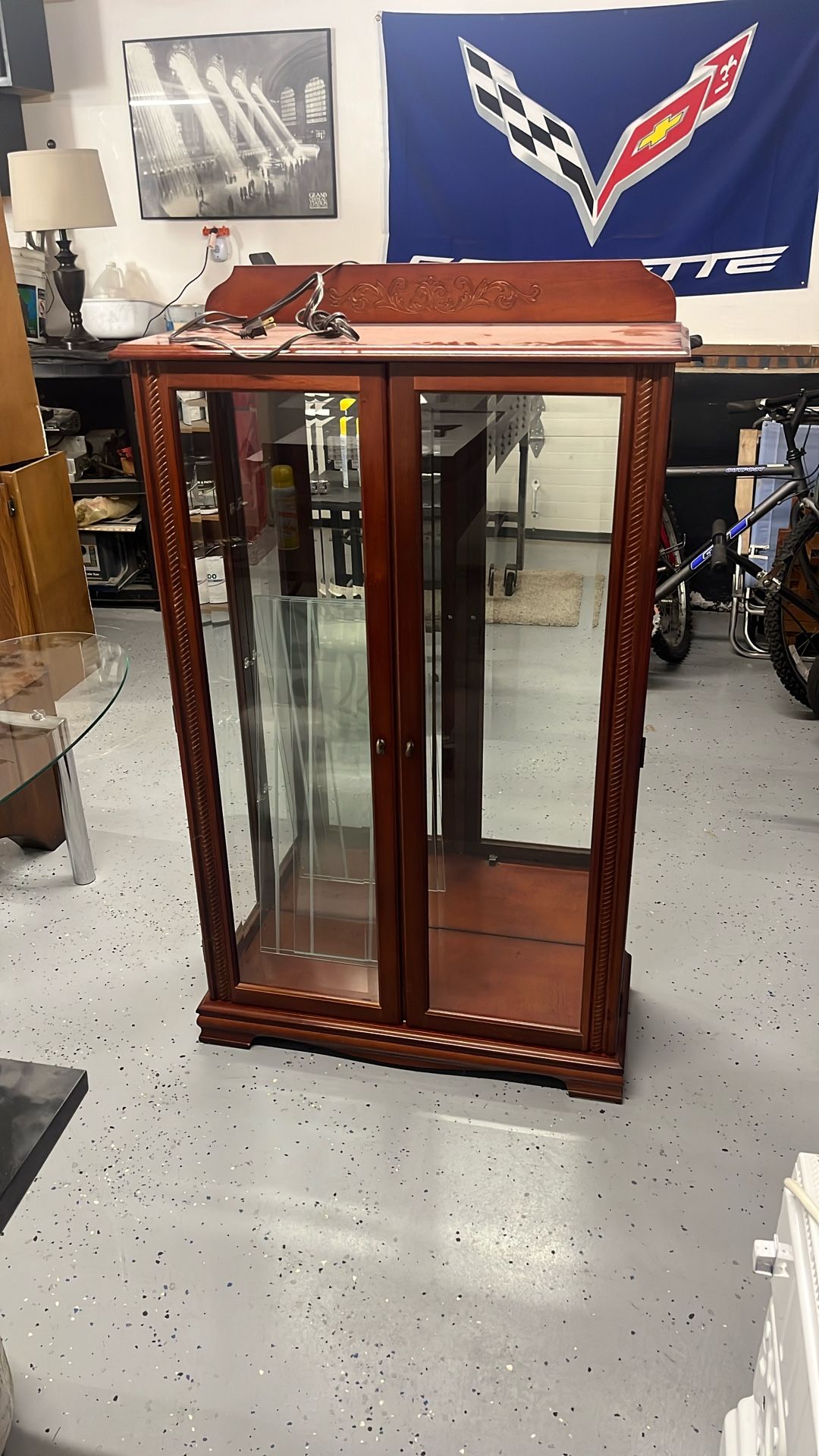 Dark Colored Curio Cabinet
