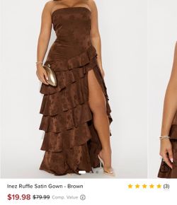 Brown Gown Fashion Nova