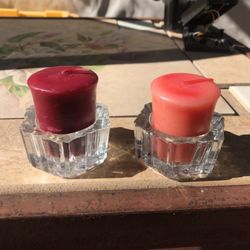 Glass Candle Holders