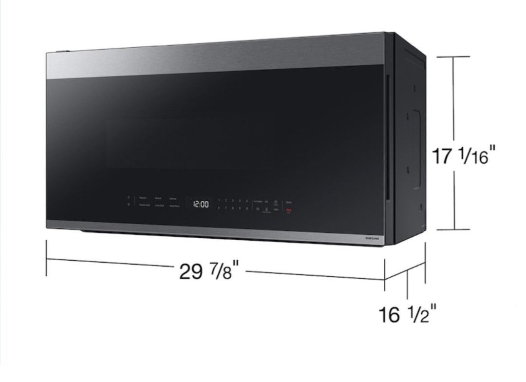 NEW, unused SAMSUNG Bespoke 2.1 cu. ft. Over-the-Range MICROWAVE