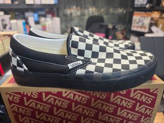 Vans Classic Slip-On - Checkerboard White/Black - Men's 5