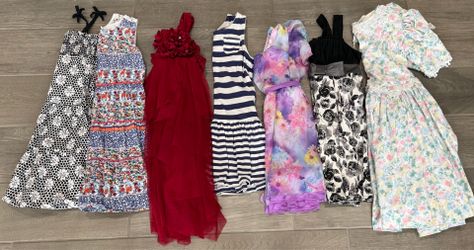 Girls’ Size 8 Dress Lot – 7 Dresses