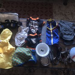Assorted Small Dog Clothing And Misc. 