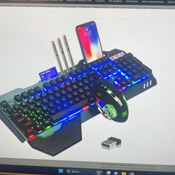 Wireless Gaming Keyboard And Mouse- Has Black light 