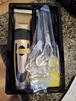 New rechargeable cordless hair clipper set. - $20