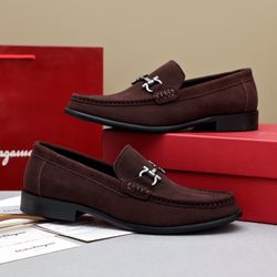 Ferragamo Men’s Leather Shoes With Box 2026 New 