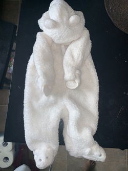 Fuzzy 0-3 mon unisex onesie