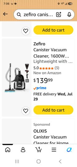 Zifero Canister vacuum.