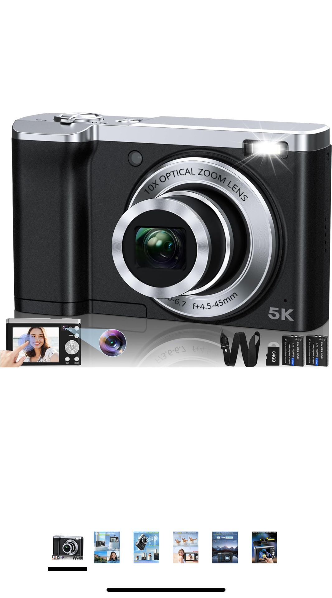5K Digital Camera 2024 (NEW)