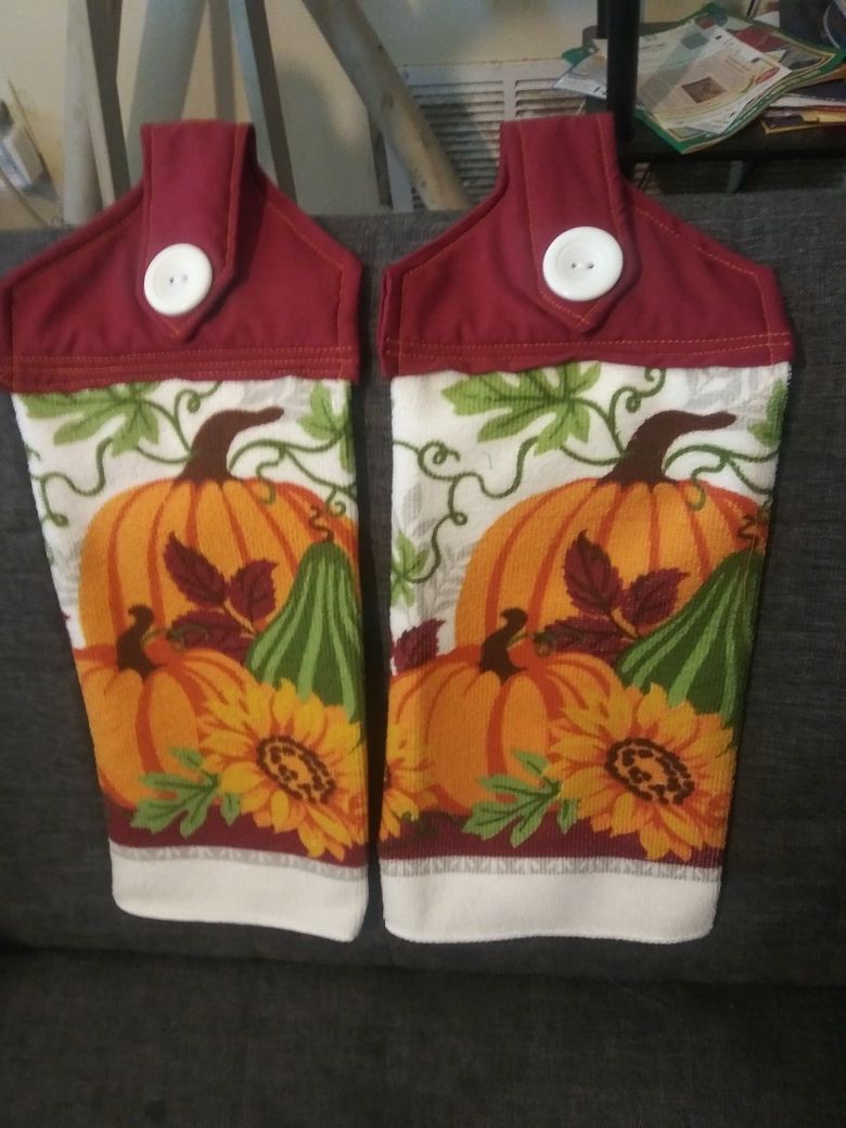 Hanging Harvest Dish Towels