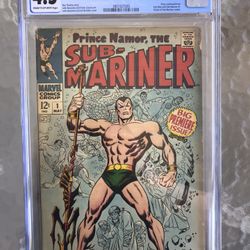 Sub-Mariner #1 (1968) CGC 4.5 — Origin of the Sub-Mariner Retold; Roy Thomas 