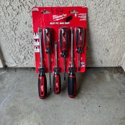 Milwaukee 6-Piece Cushion-Grip Screwdriver Set