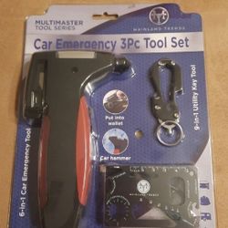 Car Emergency Tool Set and Front License Plate Holder