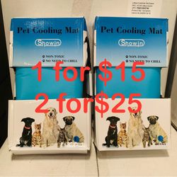 2Pack  25.6*19.7inch Cooling Gel Mat Self Cooling Cushion Pad Summer Hot Weather Sleeping Bed Dog Pet