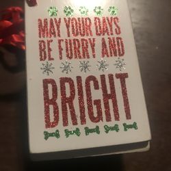 Furry And Bright Wooden Gift Tags