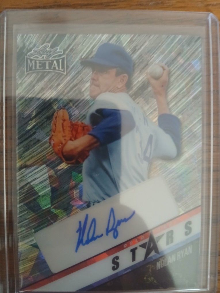 2024 Leaf Metal Nolan Ryan Numbered 2/3 Autograph Card Very Rare Card